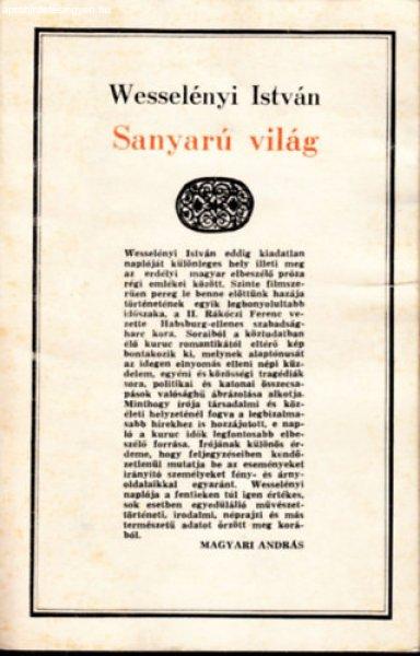 Sanyarú világ - Wesselényi István