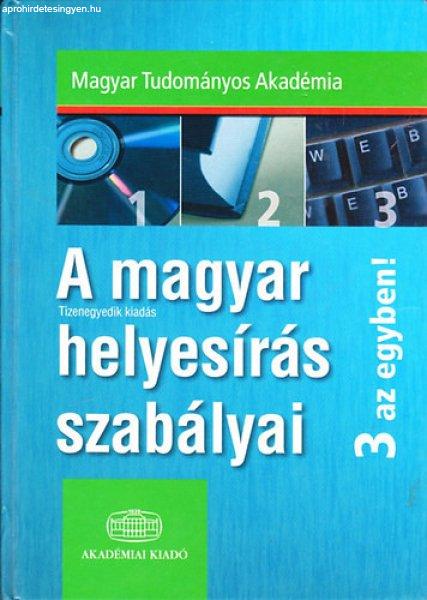 A magyar helyesírás szabályai - 3 az egyben CD nélkül - MTA