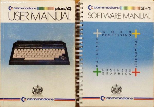 Commodore Plus/4 User Manual + Integrated Software Manual (2 kötet) -