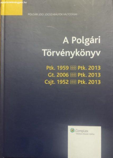 A polgári törvénykönyv - Polgári jogi jogszabályok változásai - Gárdos
Péter