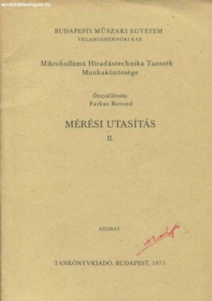 Mérési utasítás II. - Farkas Botond