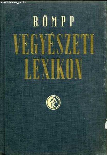 Vegyészeti lexikon 1. kötet (A-Gy) - Hermann Römpp