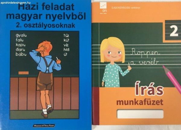 Házi feladat magyar nyelvből 2. osztályosoknak + Írás munkafüzet 2. (2
kötet) -