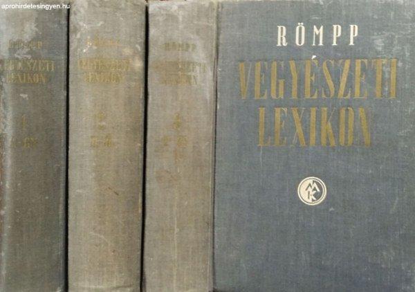 Römpp Vegyészeti Lexikon 1-3. A-GY/H-Ő/P-ZS - Dr. Hermann Römpp