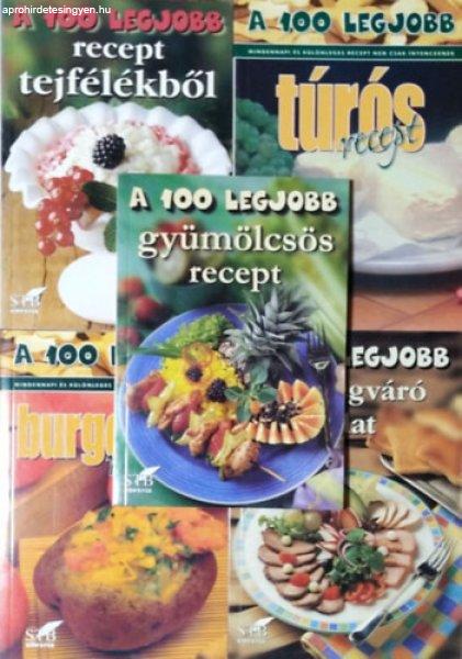 A 100 legjobb... - gyümölcsös recept, - recept tejfélékből, - túrós
recept, - burgonyás recept, - vendégváró falat (5 kötet) - Mózes István
Miklós, Bogos Attila, Gerda Lurz