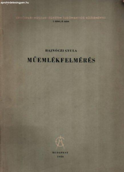 Műemlékfelmérés - Hajnóczi Gyula