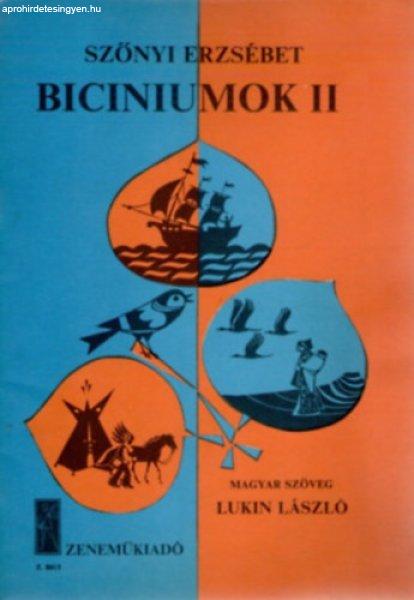 Biciniumok II. (Amerikai és kanadai népdalok) - Szőnyi Erzsébet