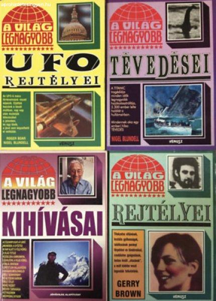 A világ legnagyobb: UFO rejtélyei + Tévedései + Rejtélyei + Kihívásai (4
kötet) -