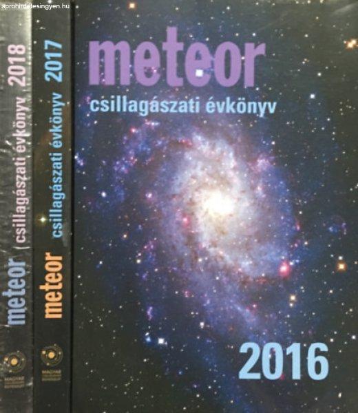 Meteor Csillagászati évkönyv 2016, 2017, 2018 (3 kötet) -