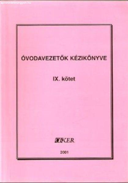 Óvodavezetők kézikönyve IX. - Villányi Györgyné