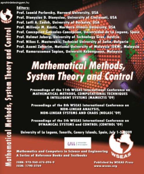 Mathematical Methods, System Theory and Control -