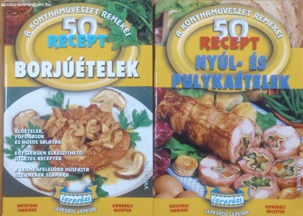 50 recept - Nyúl- és pulykaételek + Borjúételek (A konyhaművészet
remekei, 2 kötet) -