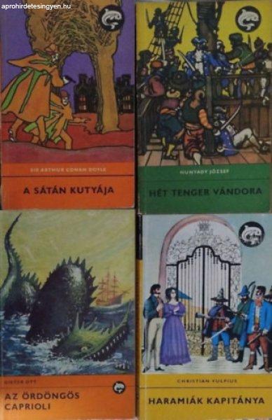 A sátán kutyája + Az ördöngös Caprioli + Haramiák királya + Hét tenger
vándora (4 kötet a Delfin Könyvek sorozatból) - Arthur Conan Doyle - Hunyady
József - Dieter Ott - Christian Vulpius