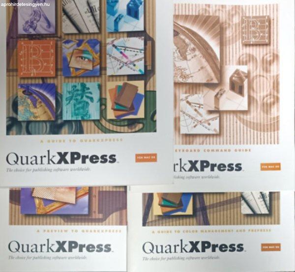 QuarkXPress for Mac OS - Guide + Preview + Keyboard Command guide + Guide to
color management and prepress (4 kötet) -