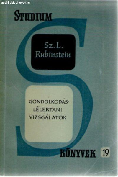 Gondolkodáslélektani vizsgálatok - Sz. L. Rubinstein