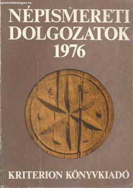 Népismereti dolgozatok 1976 - Dr. Kós Károly