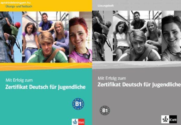 Mit erfolg zum Zertifikat Deutsch für Jugendliche Übungs- und Testbuch +
Lösungsheft (2 kötet) - Ernst Klett Sprachen