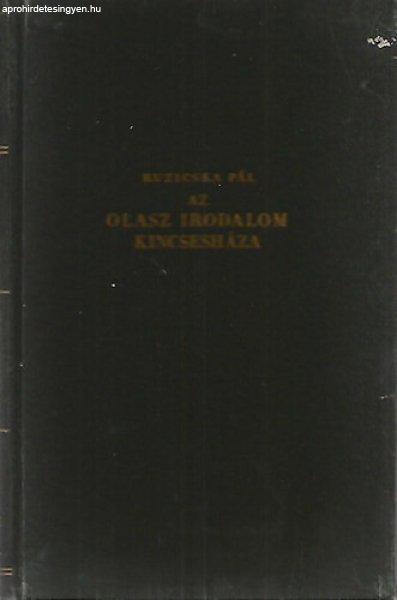 Az olasz irodalom kincsesháza - Ruzicska Pál