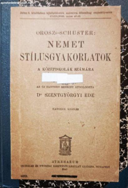 Német stílusgyakorlatok a középiskolák számára - Orosz-Schuster