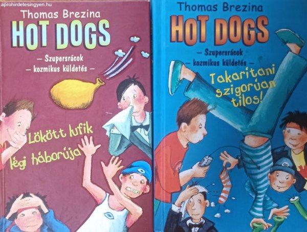 Hot Dogs - Szupersrácok - Kozmikus küldetés: Takarítani szigorúan tilos +
Lökött lufik légi háborúja (2 kötet) - Thomas Brezina