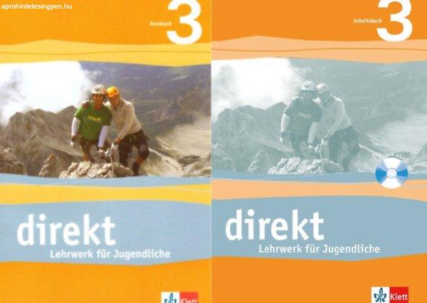 Direkt 3 Lehrwerk für Jugendliche Kursbuch + Arbeitsbuch CD melléklettel -