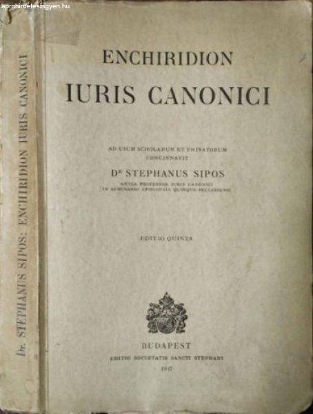 Enchiridion iuris canonici - Stephanus Dr. Sipos