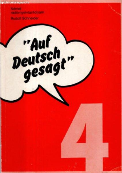 "Auf Deutsch gesagt" - Így mondják németül 4 -