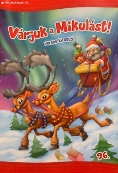 Várjuk a Mikulást! - verses kifestő -