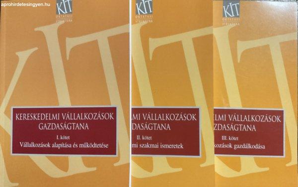 Kereskedelmi vállalkozások gazdaságtana I-III. - Sókiné dr. Nagy Erzsébet