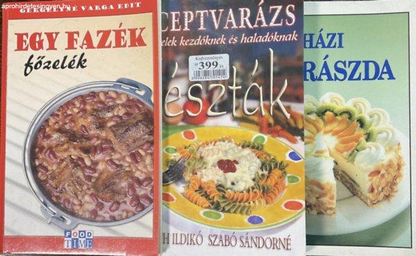 Egy fazék főzelék + Receptvarázs + Házi cukrászda (3 kötet) - Gergelyné
Varga Edit, Horváth Ildikó -Szabó Sándorné, Kerekes László (szerk.)