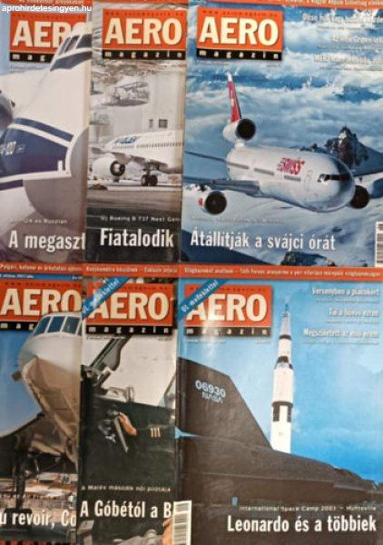 AERO magazin 2003. szórványszámok (01, 02, 06, 07, 08, 09) -