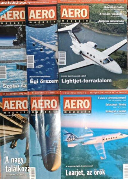 AERO magazin szórványszámok (2001, 2002, 2006, 2007) (6 db) -