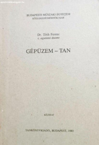 Gépüzem-tan - Dr. Tóth Ferenc