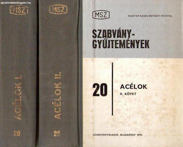 Szabványgyűjtemények 20. Acélok I-II. kötet - Avar Árpád (szerk.)