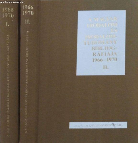 A magyar irodalom és irodalomtudomány bibliográfiája 1966-1970 I-II. -
Pajkossy György (szerk.)