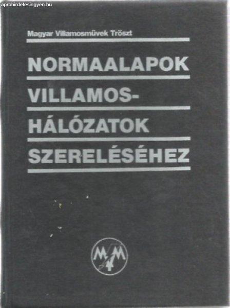 Normaalapok villamoshálózatok szereléséhez -