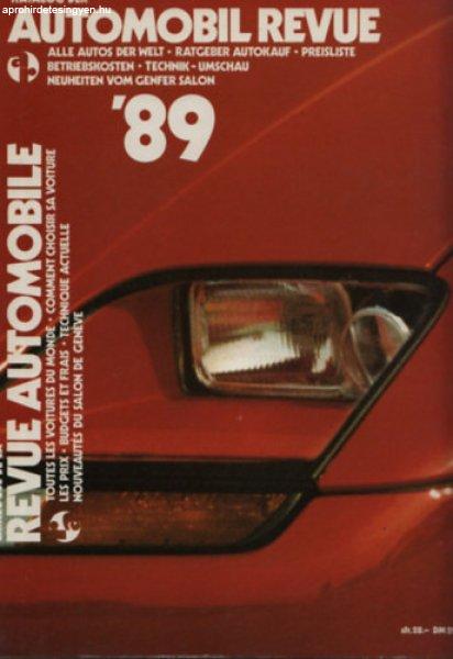 Katalog der Automobil Revue/ Catalogue de la revue automobile '89
(német-francia nyelvű) -