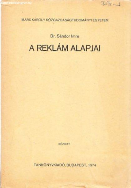 A reklám alapjai - Dr. Sándor Imre