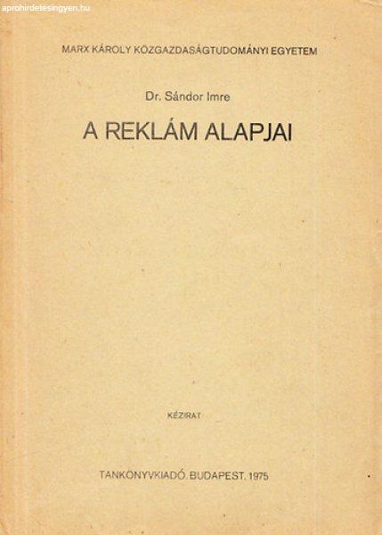 A reklám alapjai - Dr. Sándor Imre