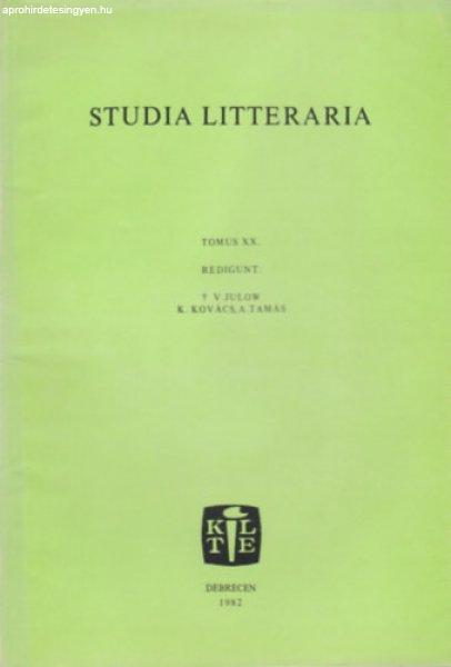 Studia Litteraria Tomus XX. - K. Kovács