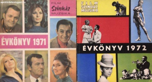 Film, színház, muzsika évkönyv 1971 + 1972 (2 kötet) -