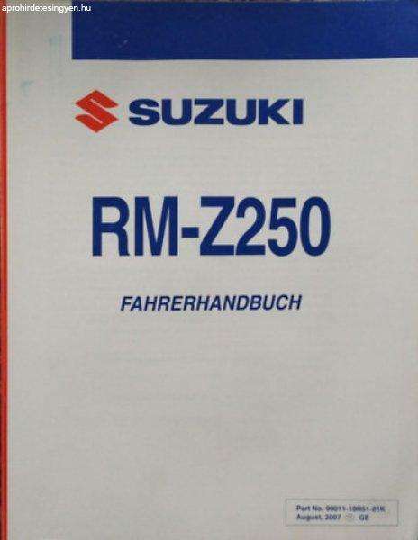 Suzuki RM-Z250 - Fahrerhandbuch -