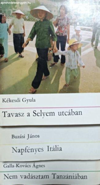 Nem vadásztam Tanzániában + Tavasz a selyem utcában + Napfényes Itália (3
kötet) - Galla-Kovács Ágnes, Kékesdi Gyula, Buzási János