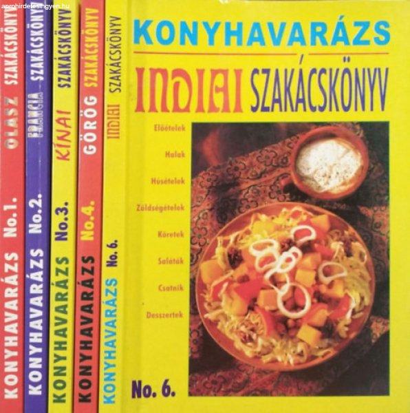 Olasz + Francia + Kínai + Görög + Indiai szakácskönyv (5 Konyhavarázs
kötet) -