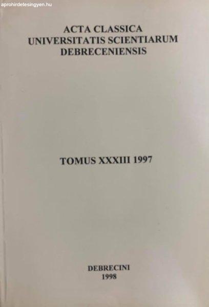 Tomus XXXIII 1997 -