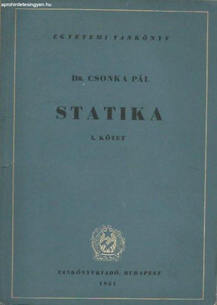 Statika I. - Dr. Csonka Pál