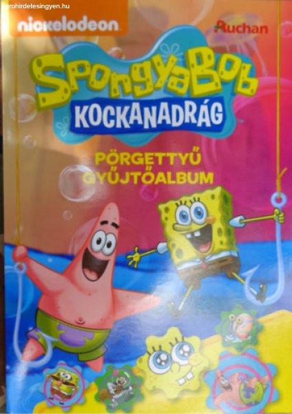 SpongyaBob Kockanadrág pörgettyű gyűjtőalbum -