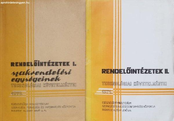 Rendelőintézetek technológiai követelményei I-II. 1970-1971. - F. Rados
Márta - Káldi István (szerk.)