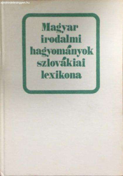 Magyar irodalmi hagyományok szlovákiai lexikona - Csanda Sándor