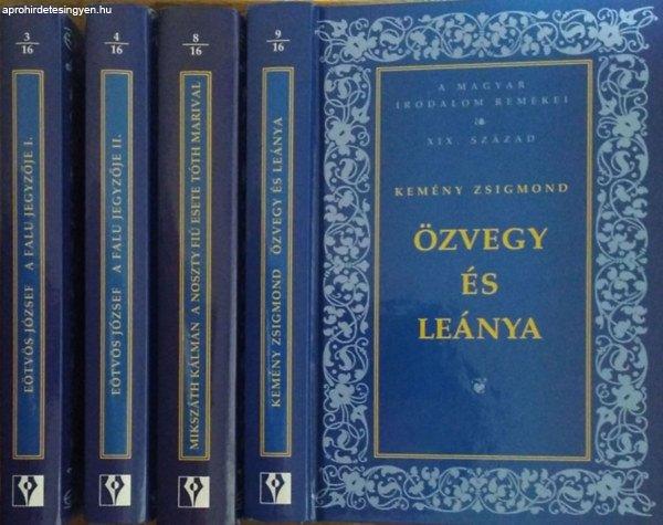 A falu jegyzője I-II. + A Noszty fiú esete Tóth Marival + Özvegy és leánya
(4 kötet) - Eötvös József - Kemény Zsigmond - Mikszáth Kálmán